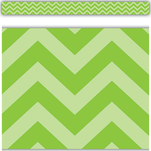 TCR5507 Lime Chevron Straight Border Trim Image