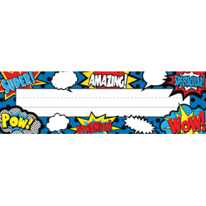 TCR5588 Superhero Flat Name Plates Image