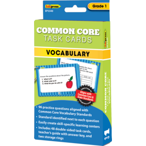 TCR63340 Common Core Vocabulary Task Cards Grade 1 Image