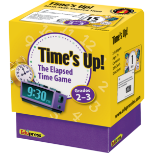 TCR63755 Time's Up! Elapsed Time Game Grades 2-3 Image