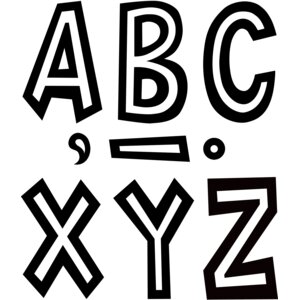 Teacher Created Resources 4 Letters Wild Whimsy Black 270 Letters Per Pack Set Of 3 Packs - Office Depot Teacher Created Resources 4 Letters Wild Whimsy Black 270 Letters Per Pack Set Of 3 Packs - Office Depot