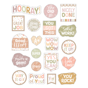 TCR7227 Terrazzo Tones Stickers Image