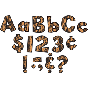 TCR75120 Tiger 4" Fun Font Letters Image