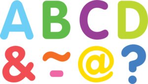 87-Piece Colorful Magnetic Letters & Punctuation Set - 2 Inch Tall For Fridges, Whiteboards & More