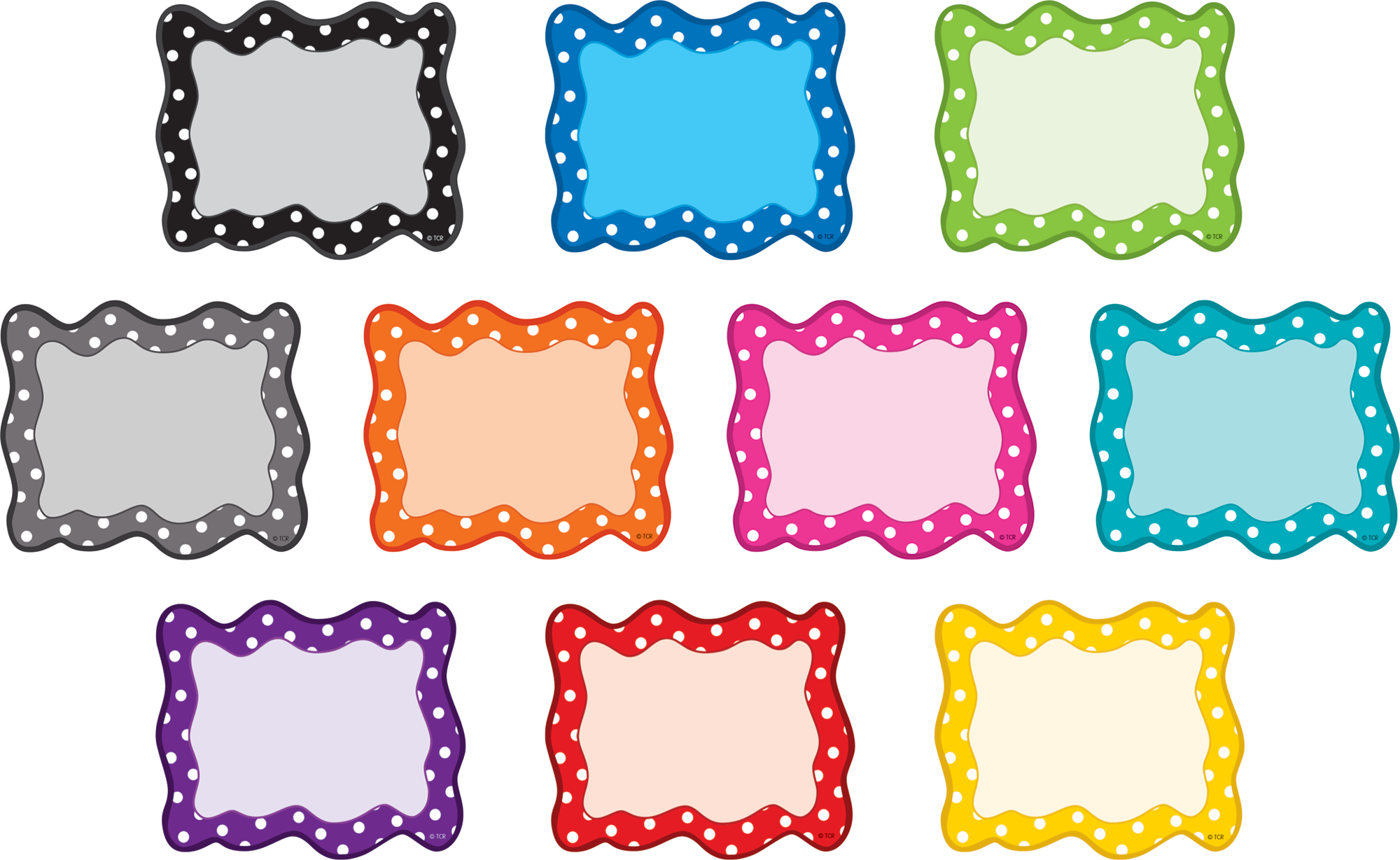 Polka Dots Blank Cards Mini Accents