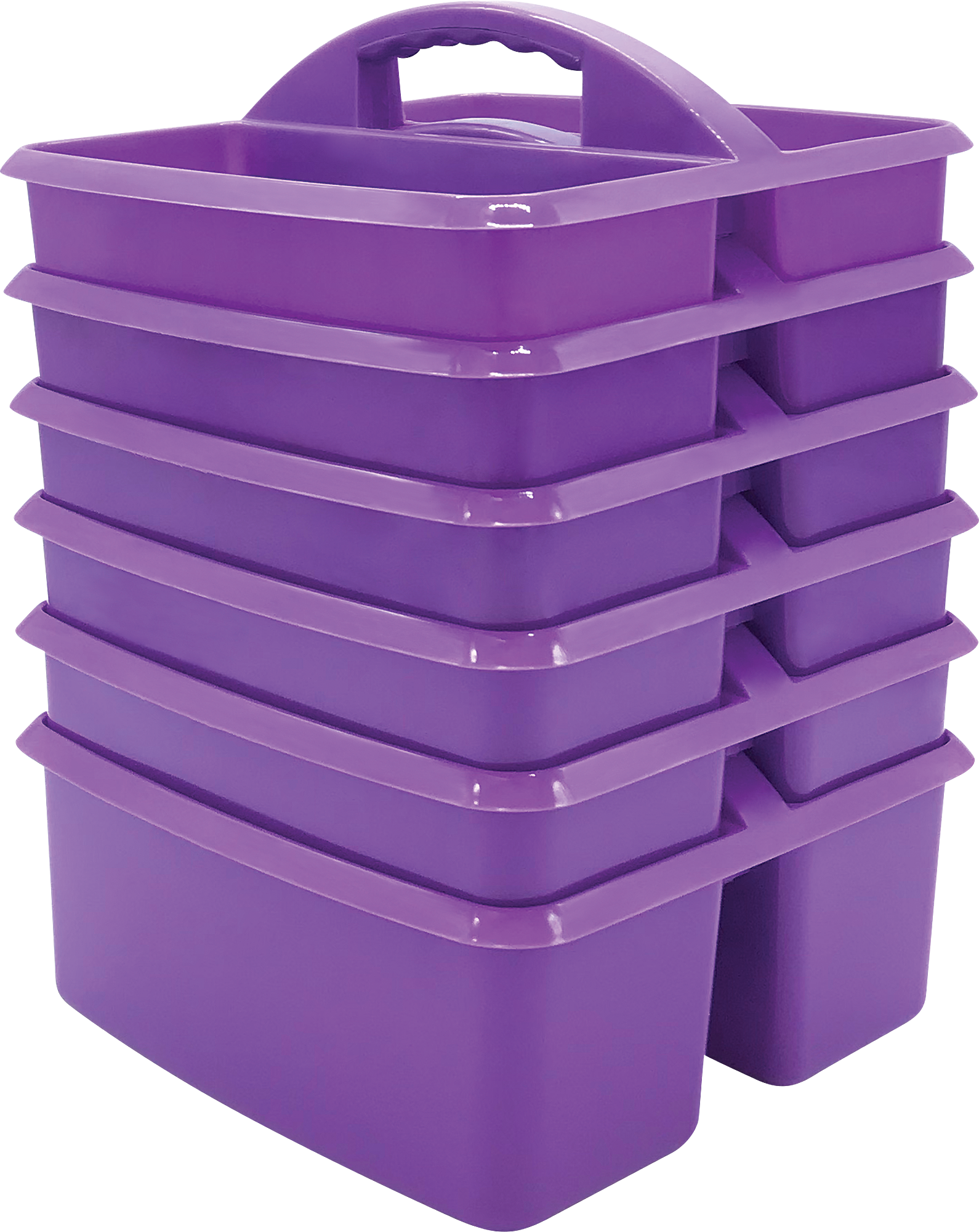 Purple Plastic Storage Caddies 6 Pack Tcr32256 Teacher Created