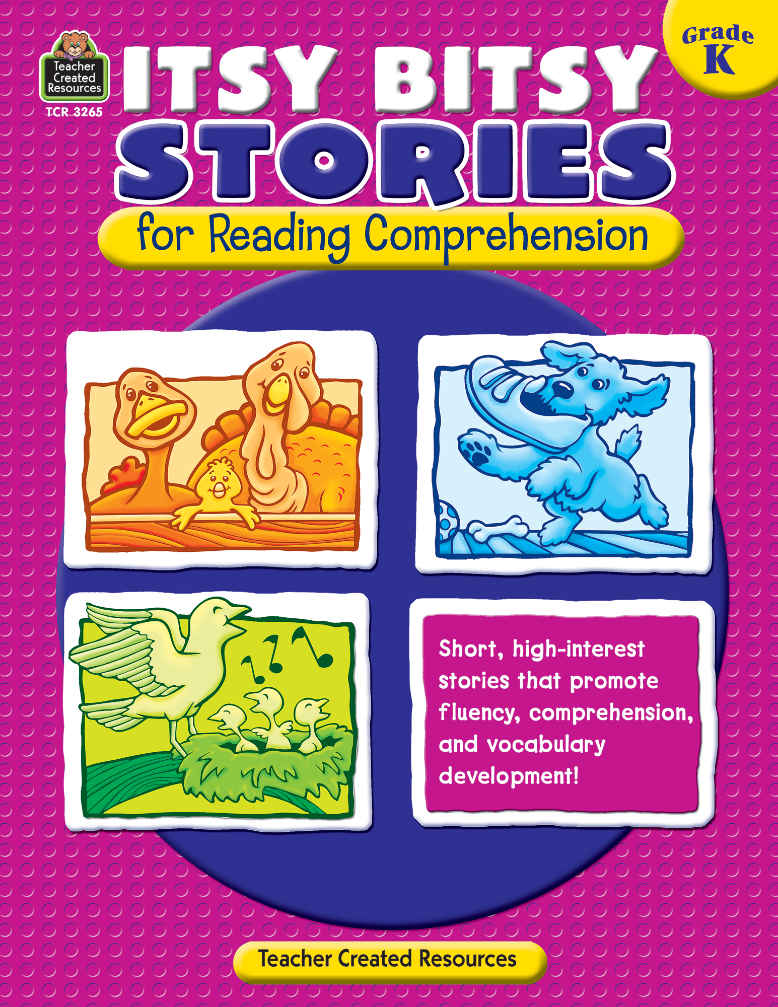 Itsy Bitsy Stories for Reading Comprehension Grade K - TCR3265