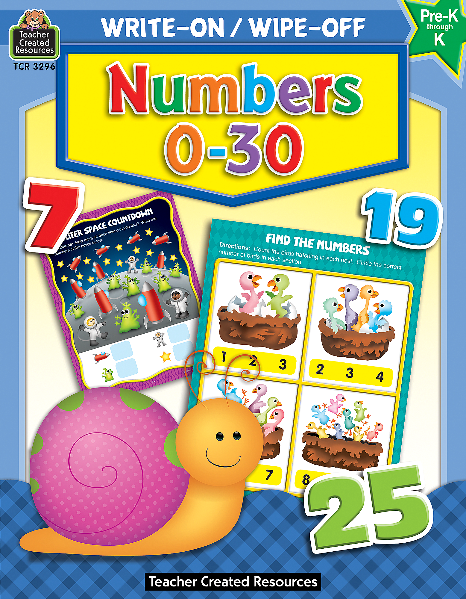 Write-On/Wipe-Off Book: Numbers 0-30 - TCR3296 | Teacher Created Resources