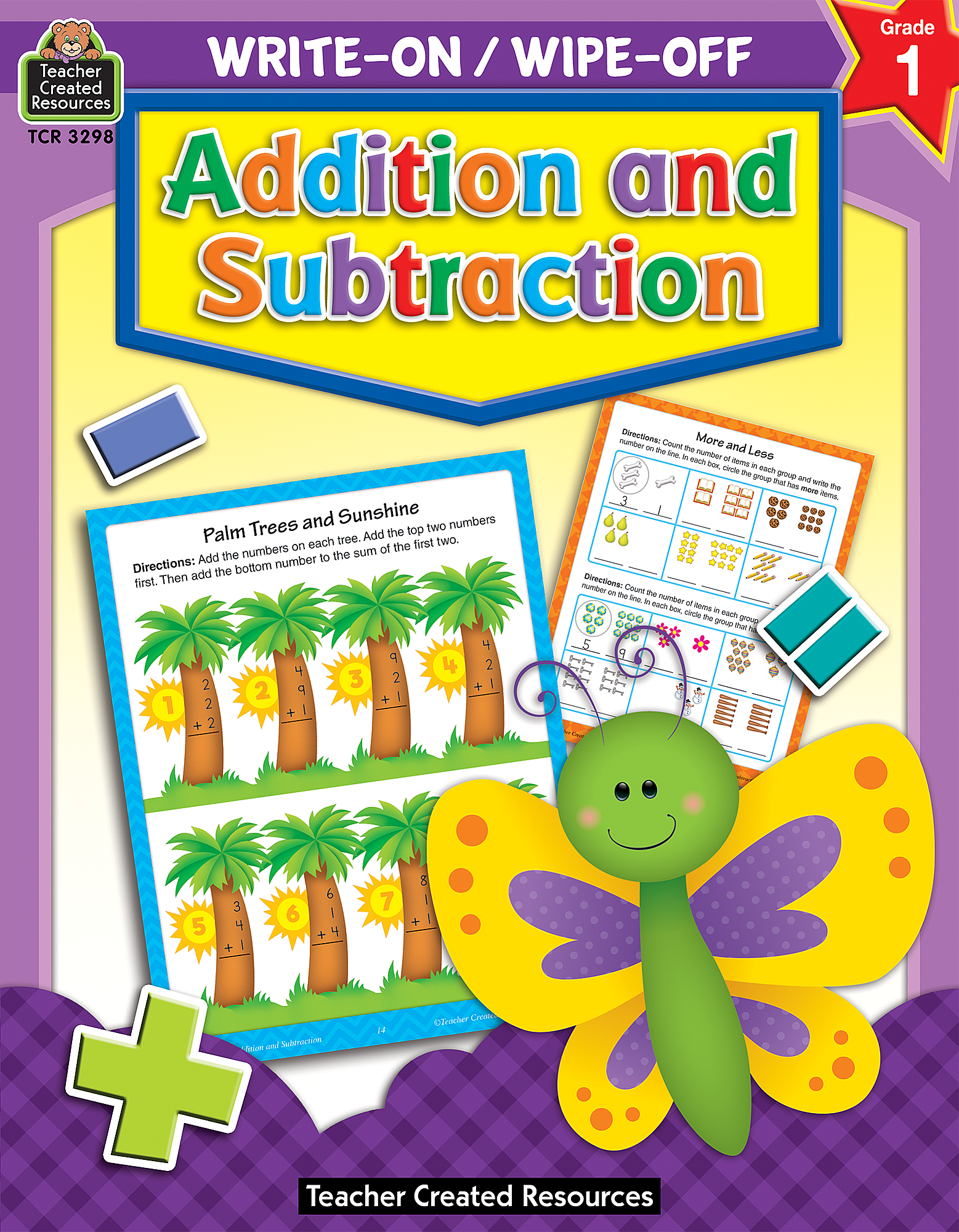 Write-On/Wipe-Off Book: Addition and Subtraction - TCR3298 | Teacher ...