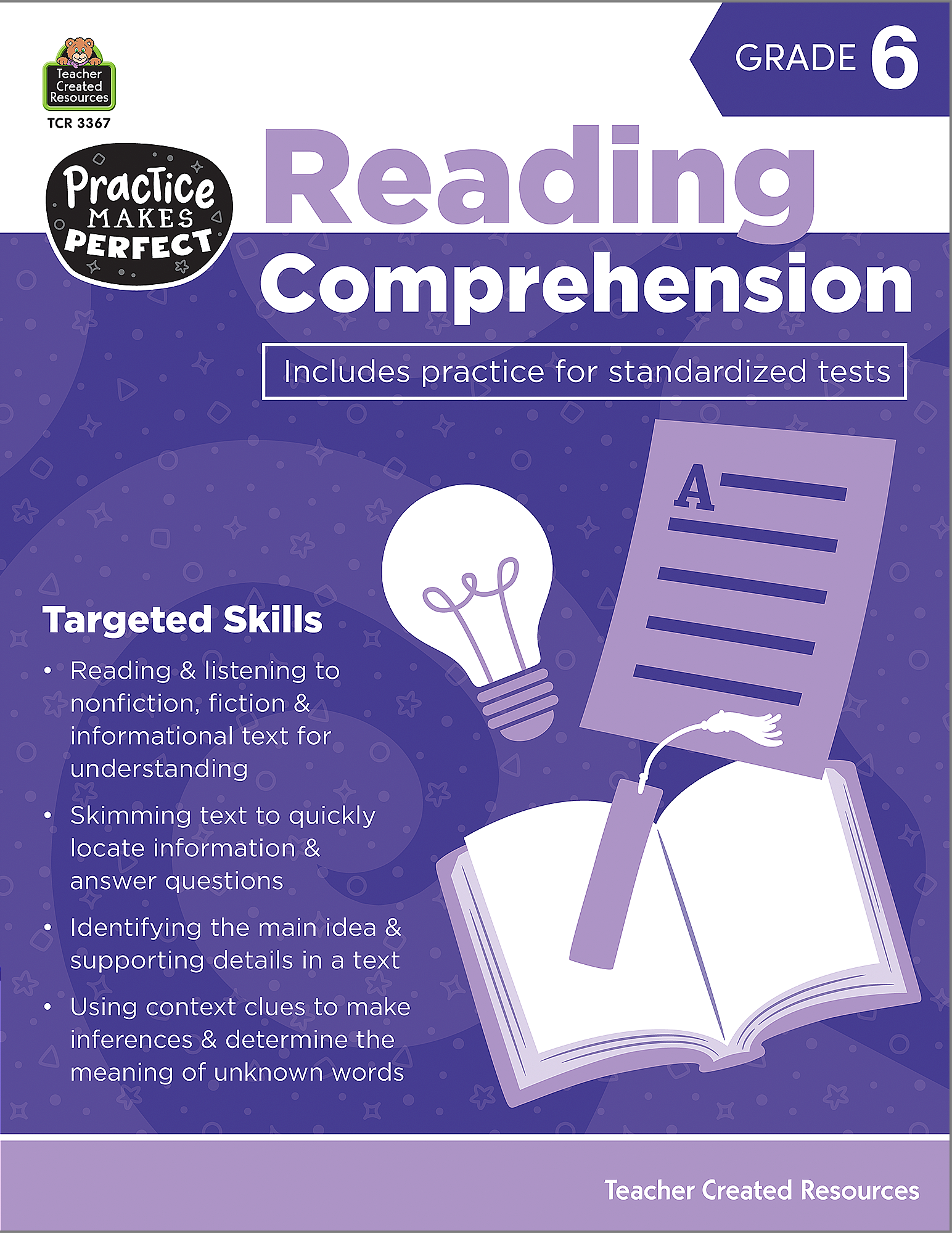 Reading Comprehension Grade 6 - TCR3367 | Teacher Created Resources