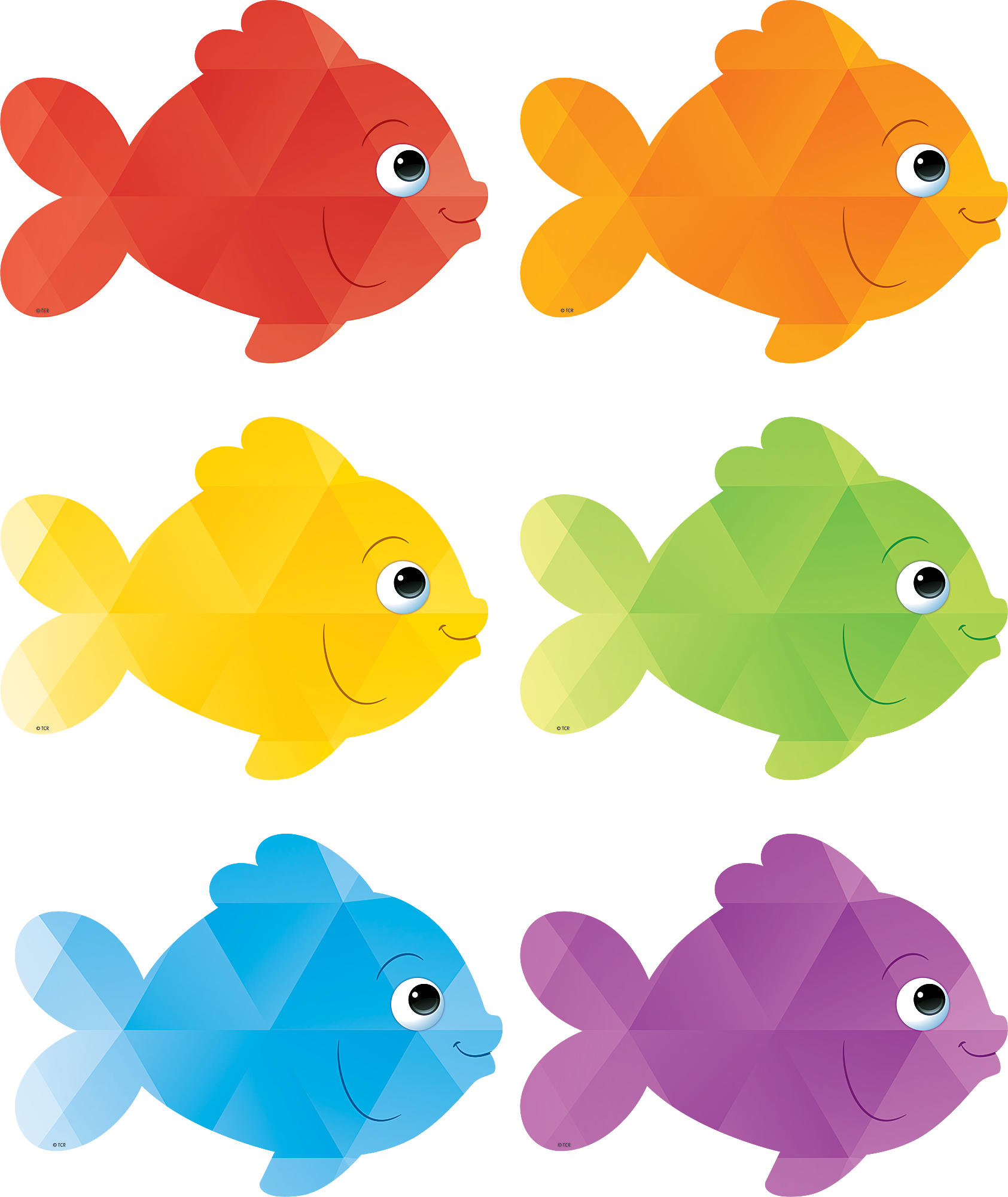 Colorful Fish Accents TCR3549 Teacher Created Resources