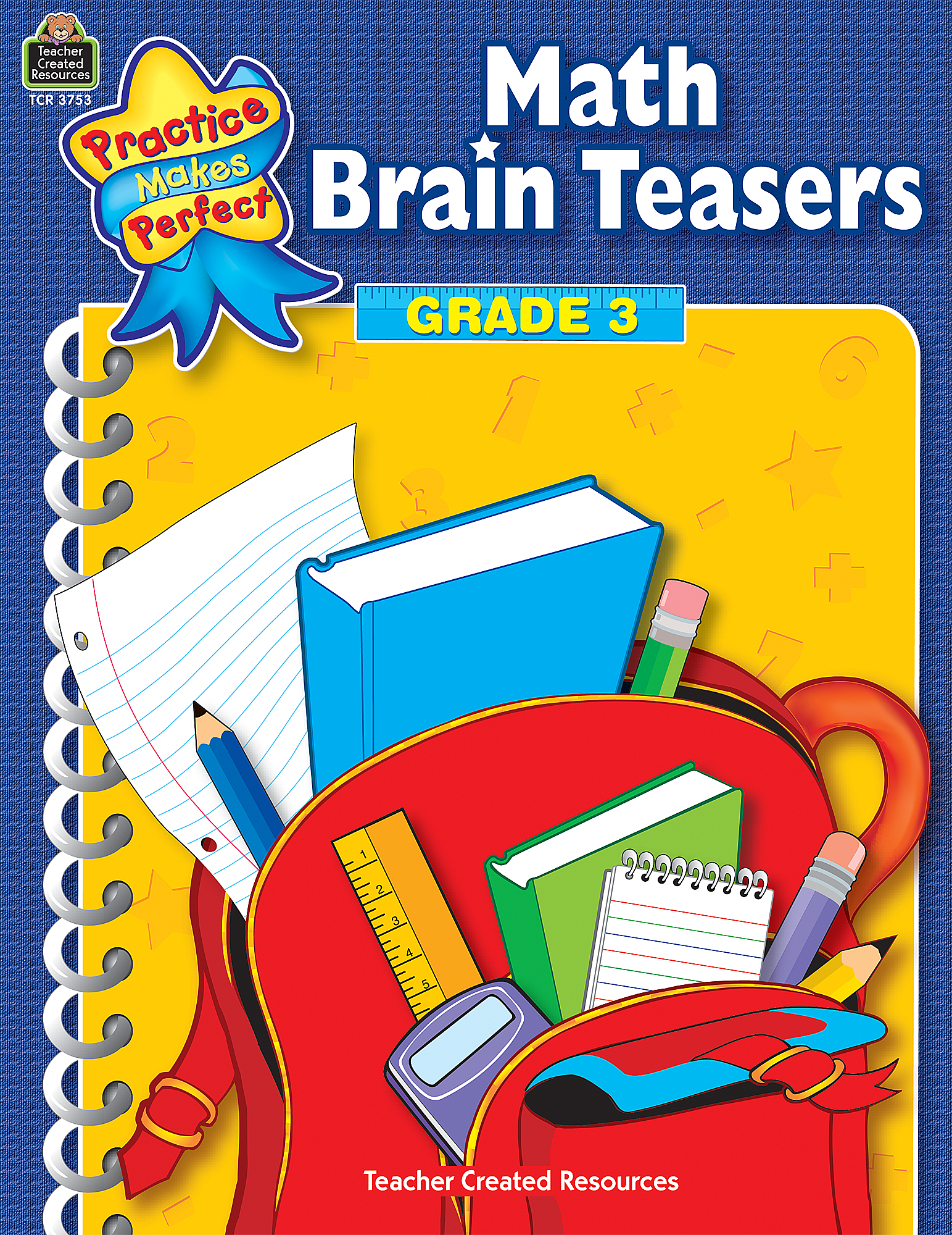 Math Brain Teasers Grade 3 - TCR3753 | Teacher Created Resources