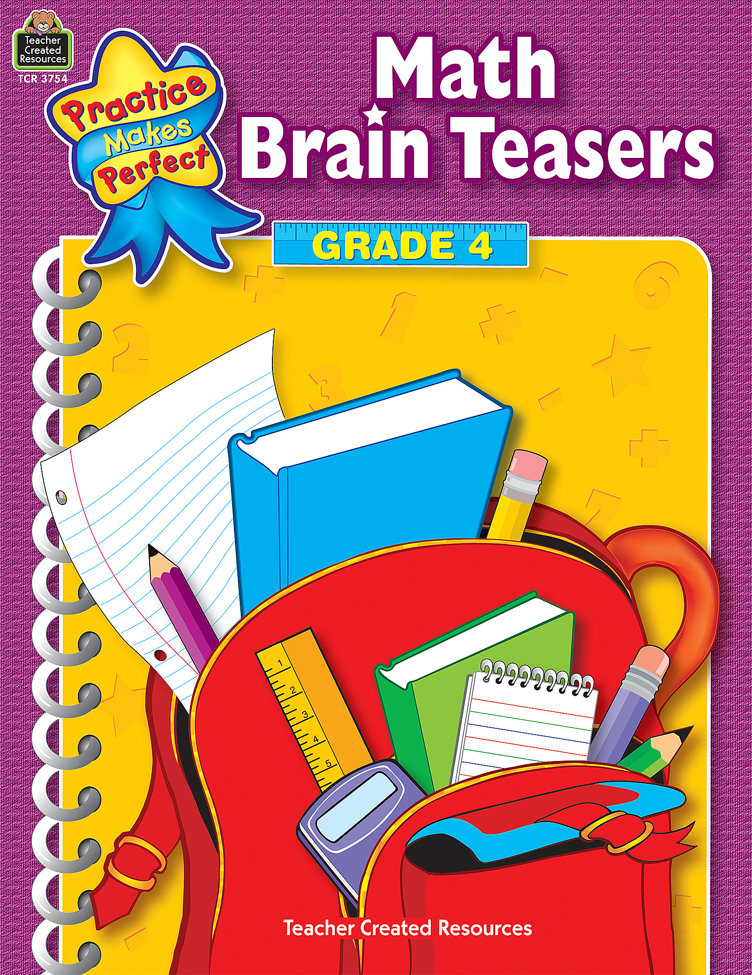 Math Brain Teasers Grade 4 - TCR3754 | Teacher Created Resources