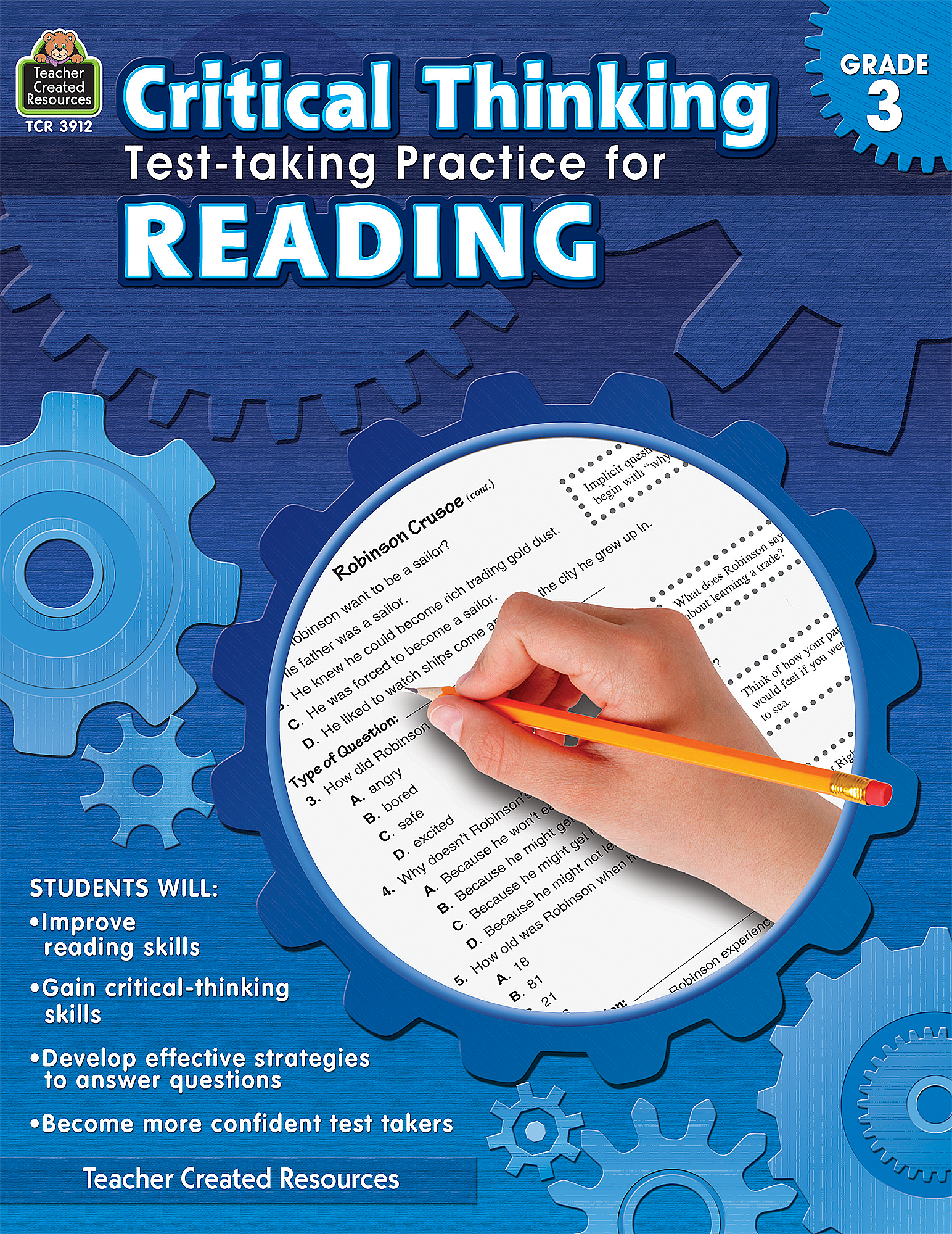 Critical Thinking: Test-taking Practice for Reading Grade 3 - TCR3912