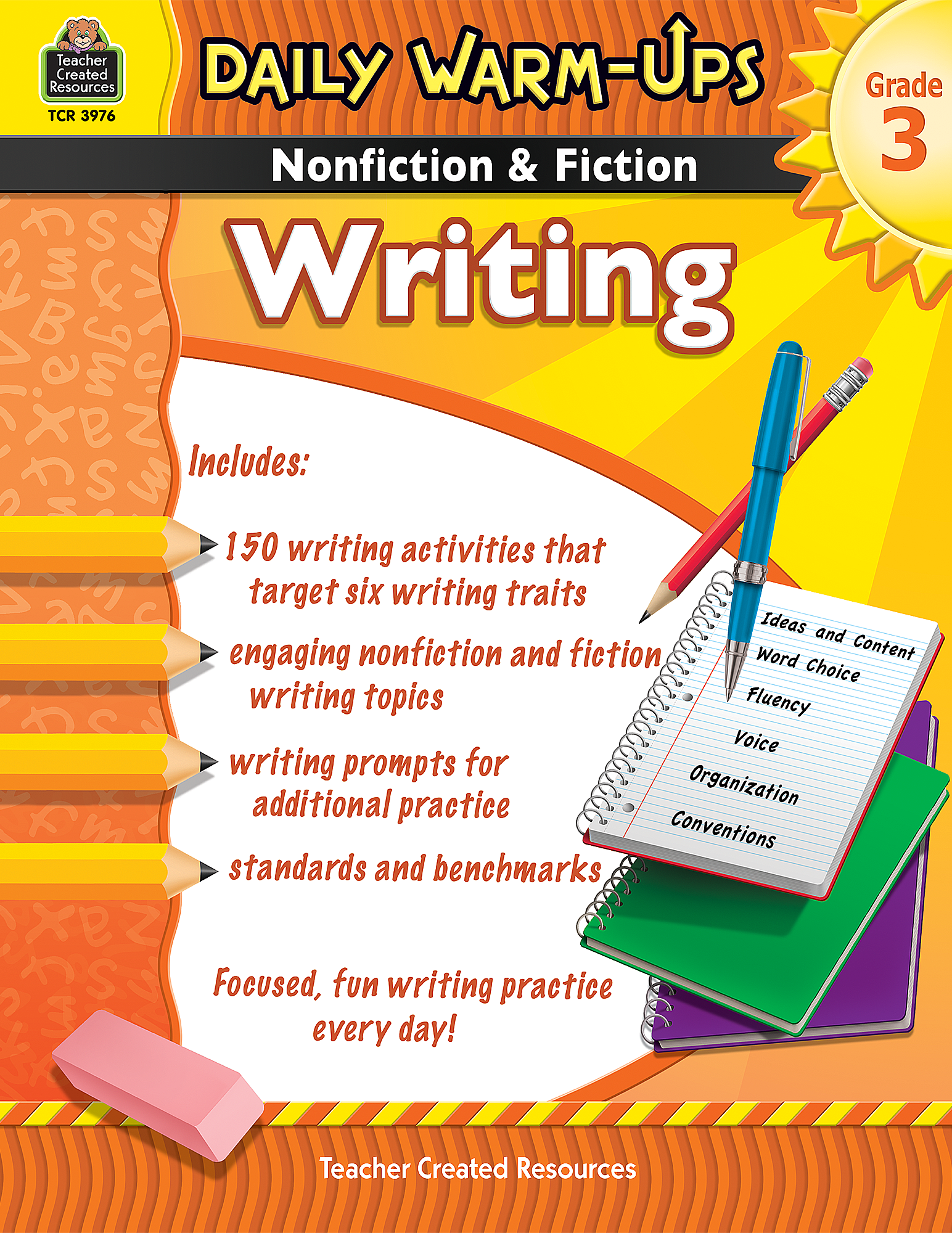 Daily Warm-Ups: Nonfiction & Fiction Writing Grade 3 - TCR3976