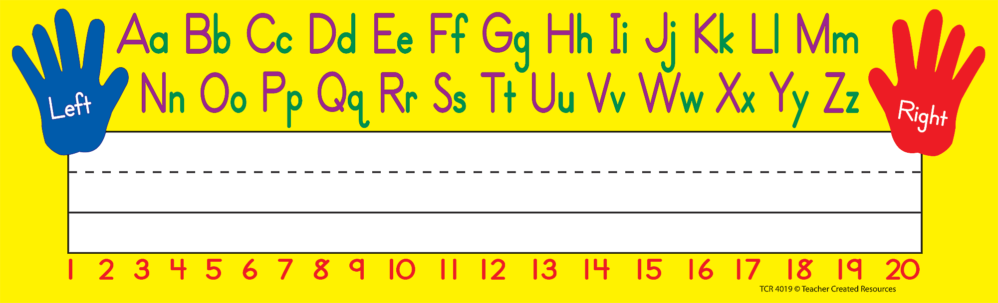 Left/Right Alphabet Flat Name Plates