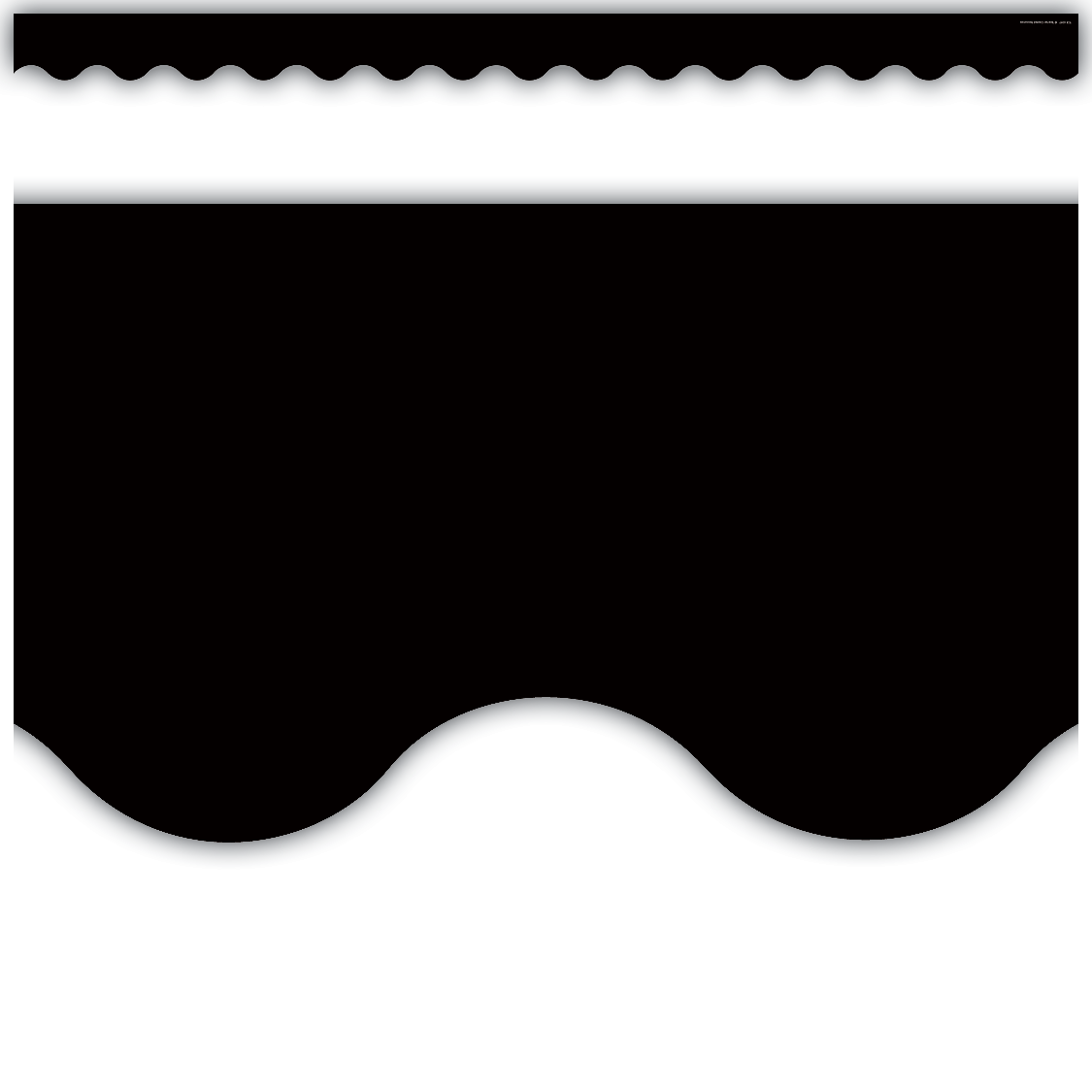 3 Pk) Black Scalloped Rolled Bordr Trim – classroomdecorations