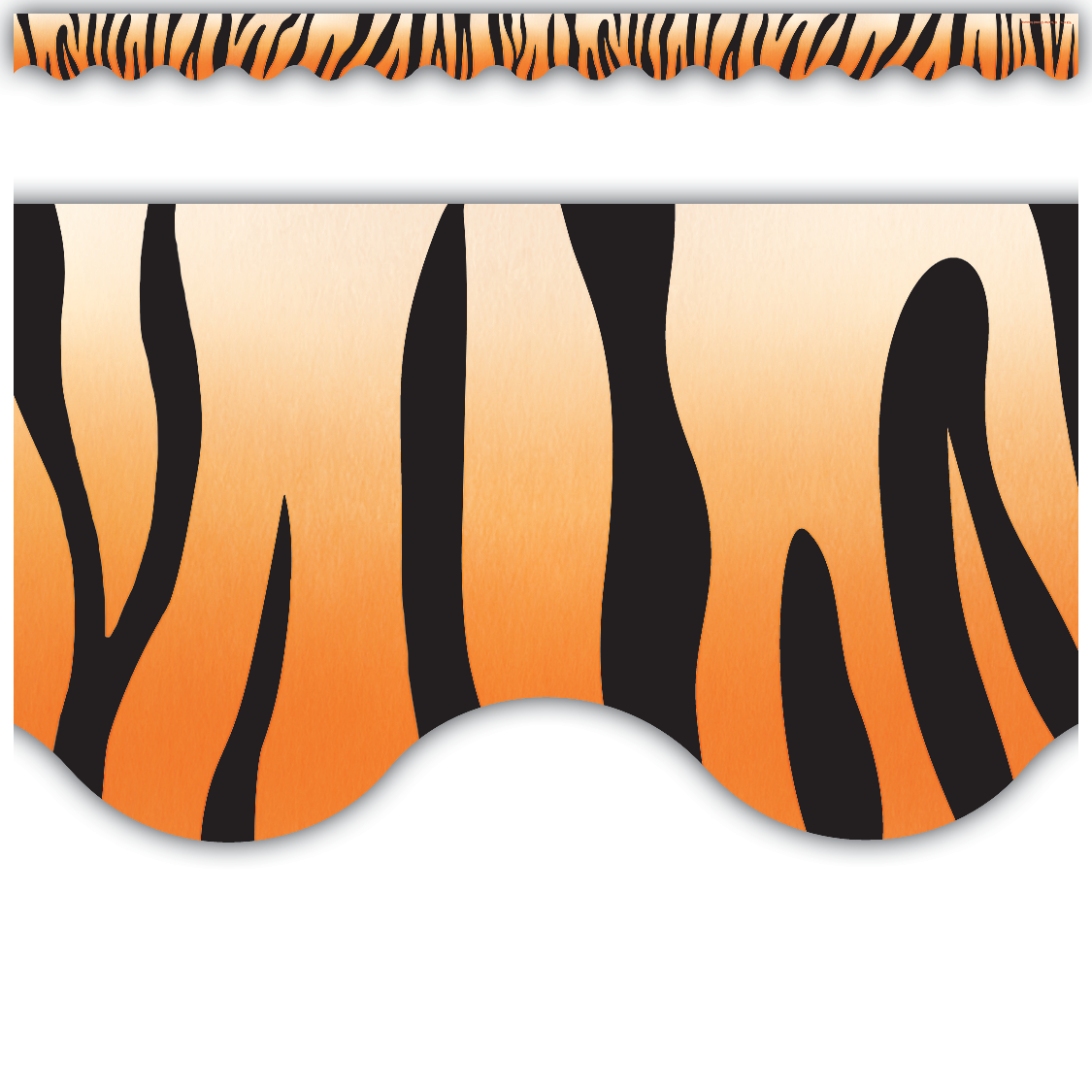 Tiger Scalloped Border Trim TCR4750 Teacher Created Resources