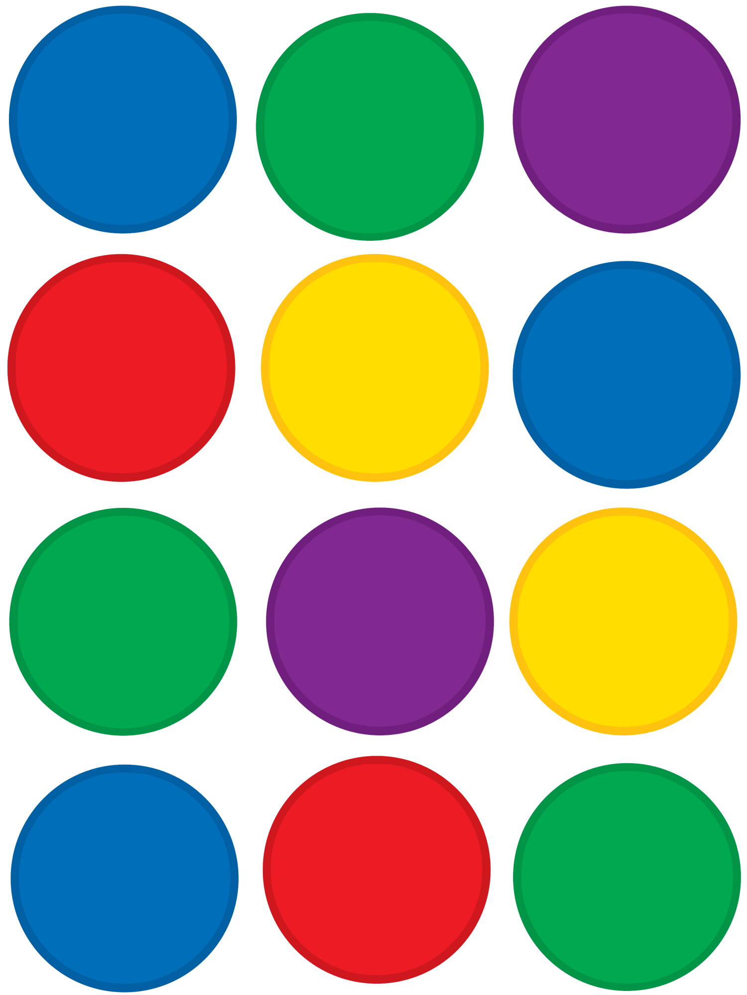 Colorful Circles Mini Accents TCR5127 Teacher Created Resources