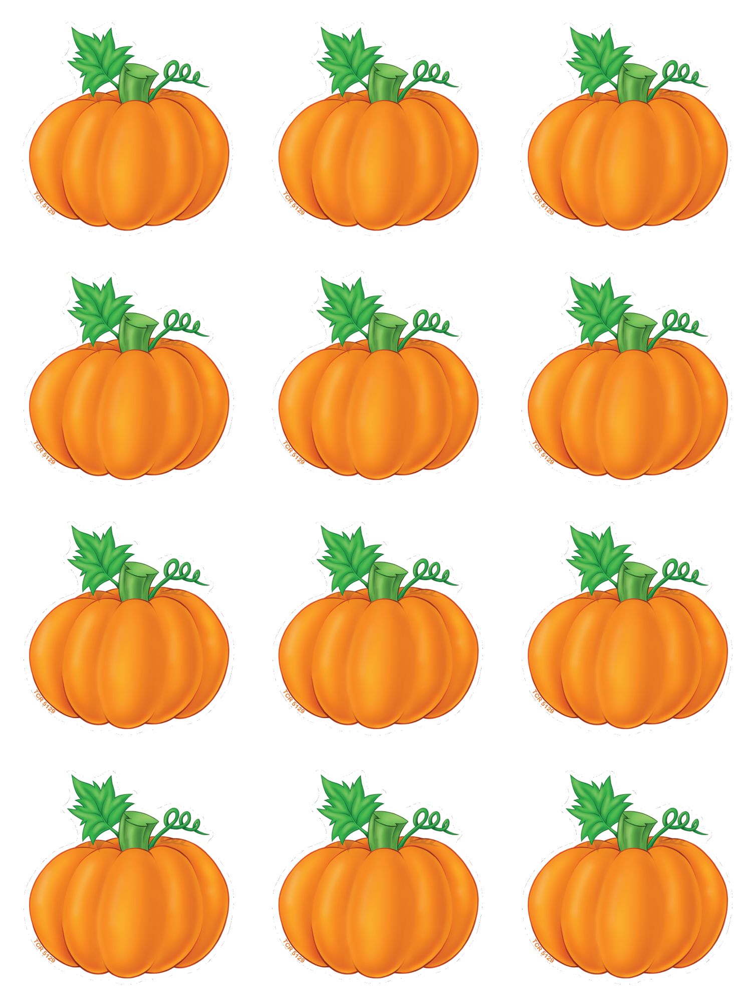 Pumpkins Mini Accents TCR5129 Teacher Created Resources