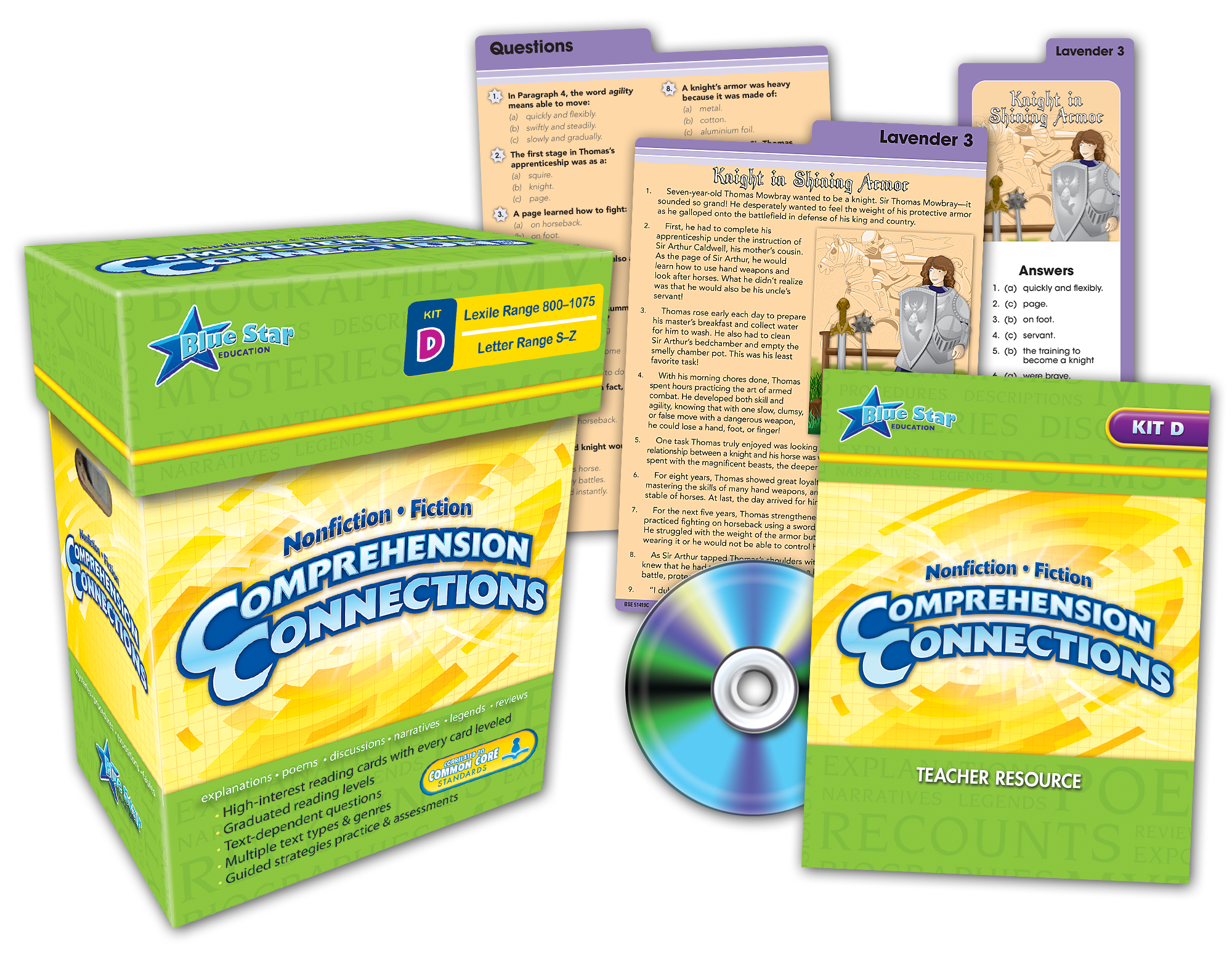 Reading Comprehension Kit Comprehension Connections Kit D Grades 5-7 - TCR51419 | Teacher Created ...