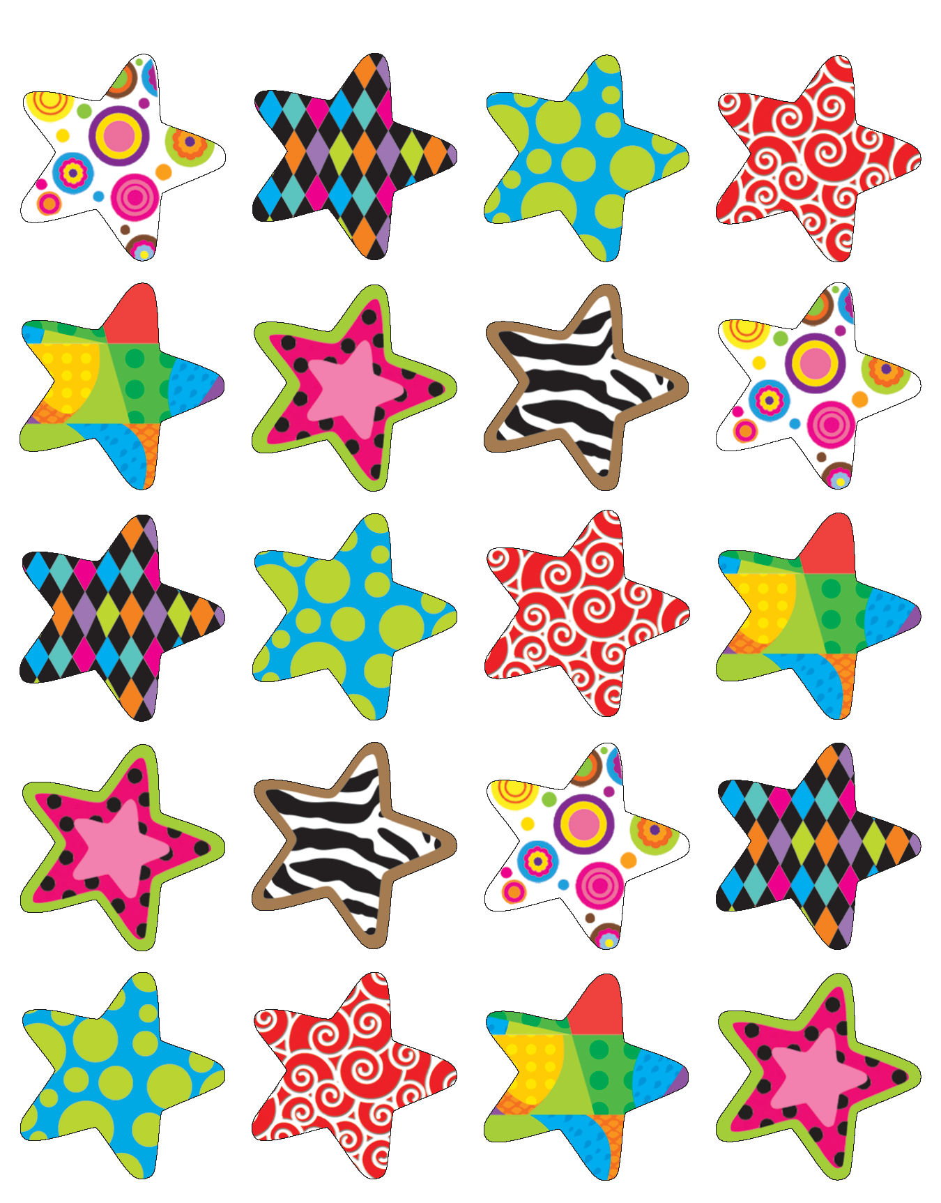 Fancy Stars Stickers  TCR5179 Teacher Created Resources