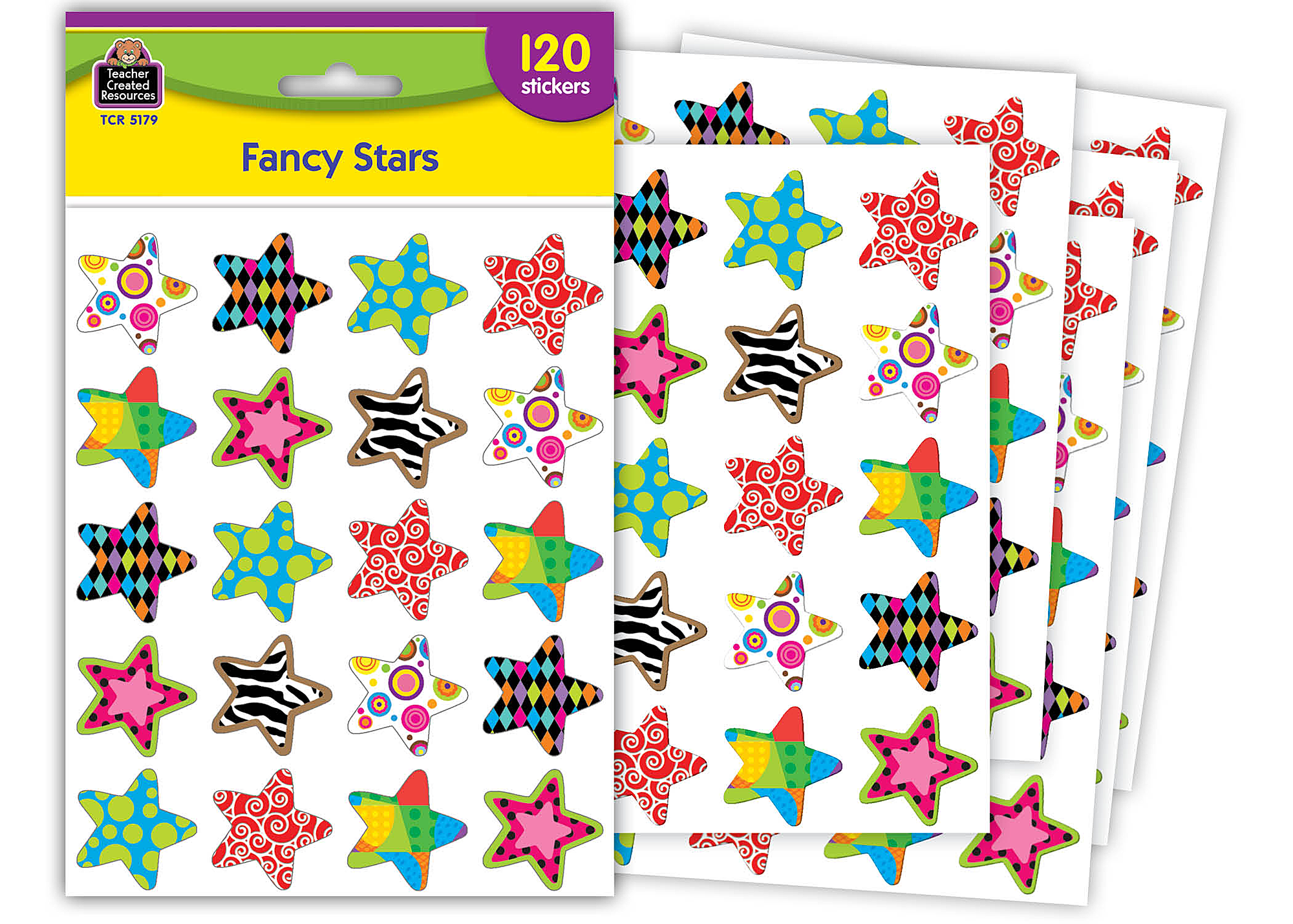 Fancy Stars Stickers  TCR5179 Teacher Created Resources