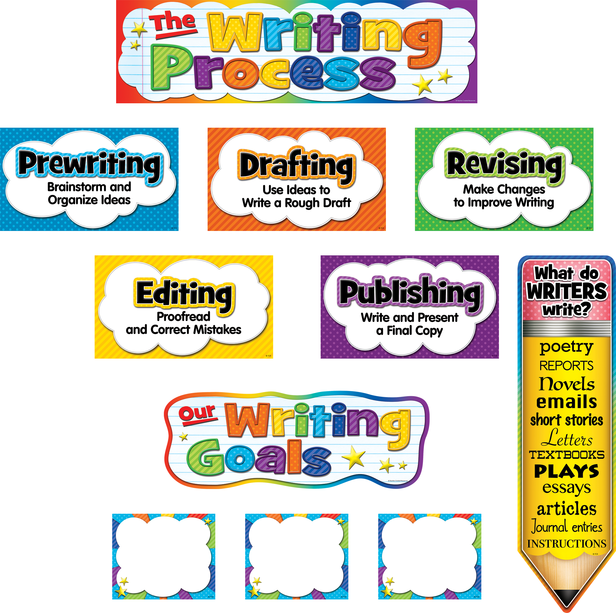 The Writing Process Mini Bulletin Board Tcr5183 Teacher Created Resources 2468