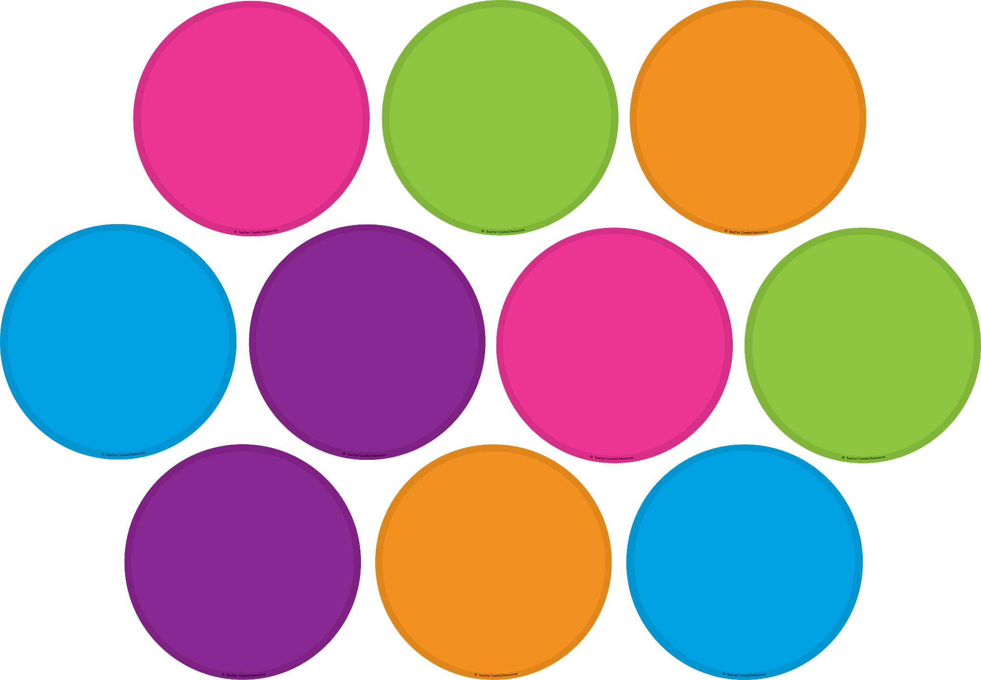 Colorful Circles Accents - TCR4110 | Teacher Created Resources
