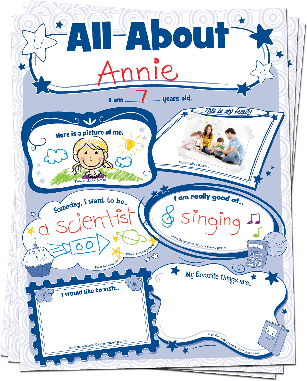 All About Me Poster Pack TCR5222 Teacher Created Resources
