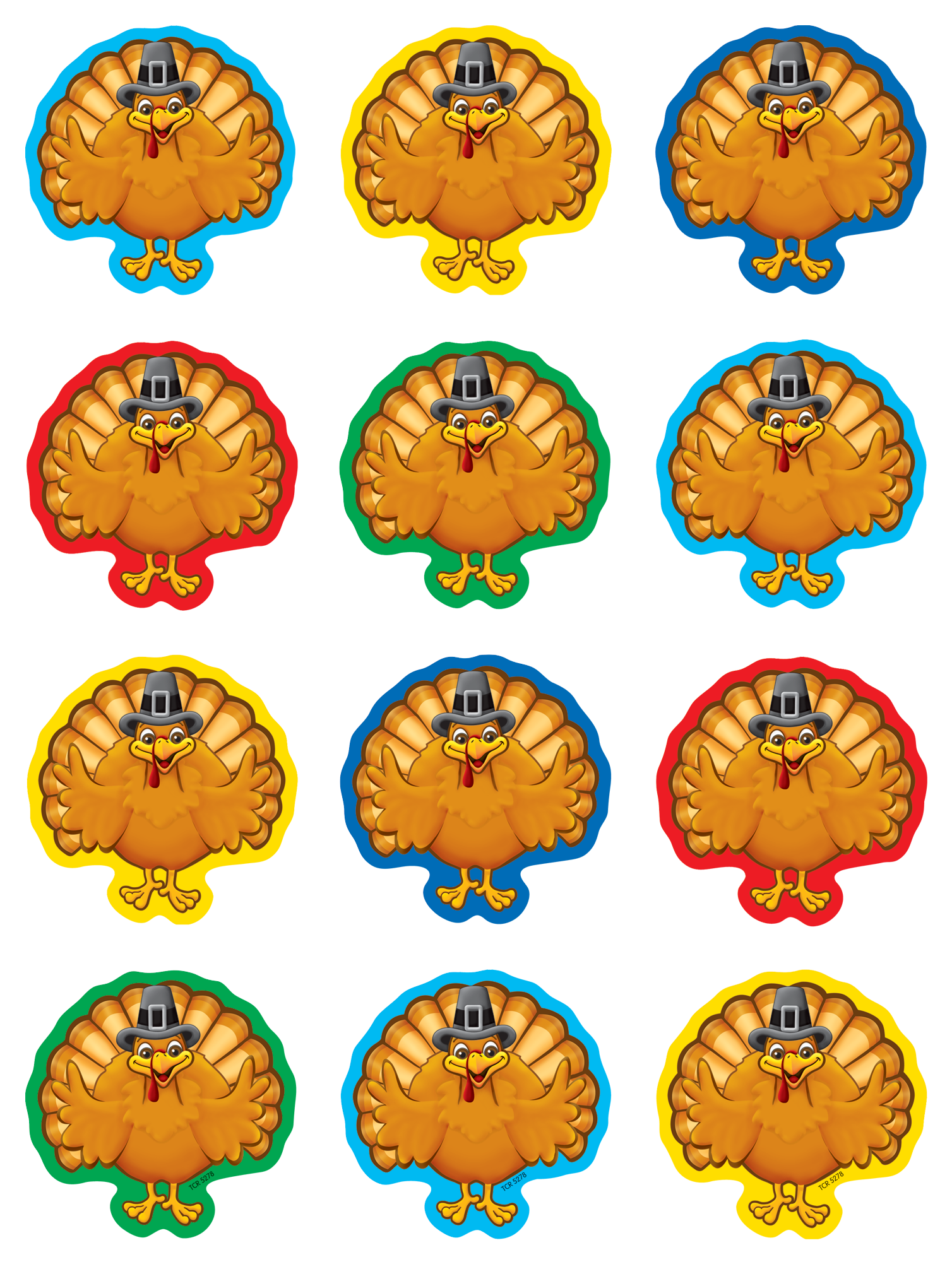 Turkeys Mini Accents - TCR5278 | Teacher Created Resources