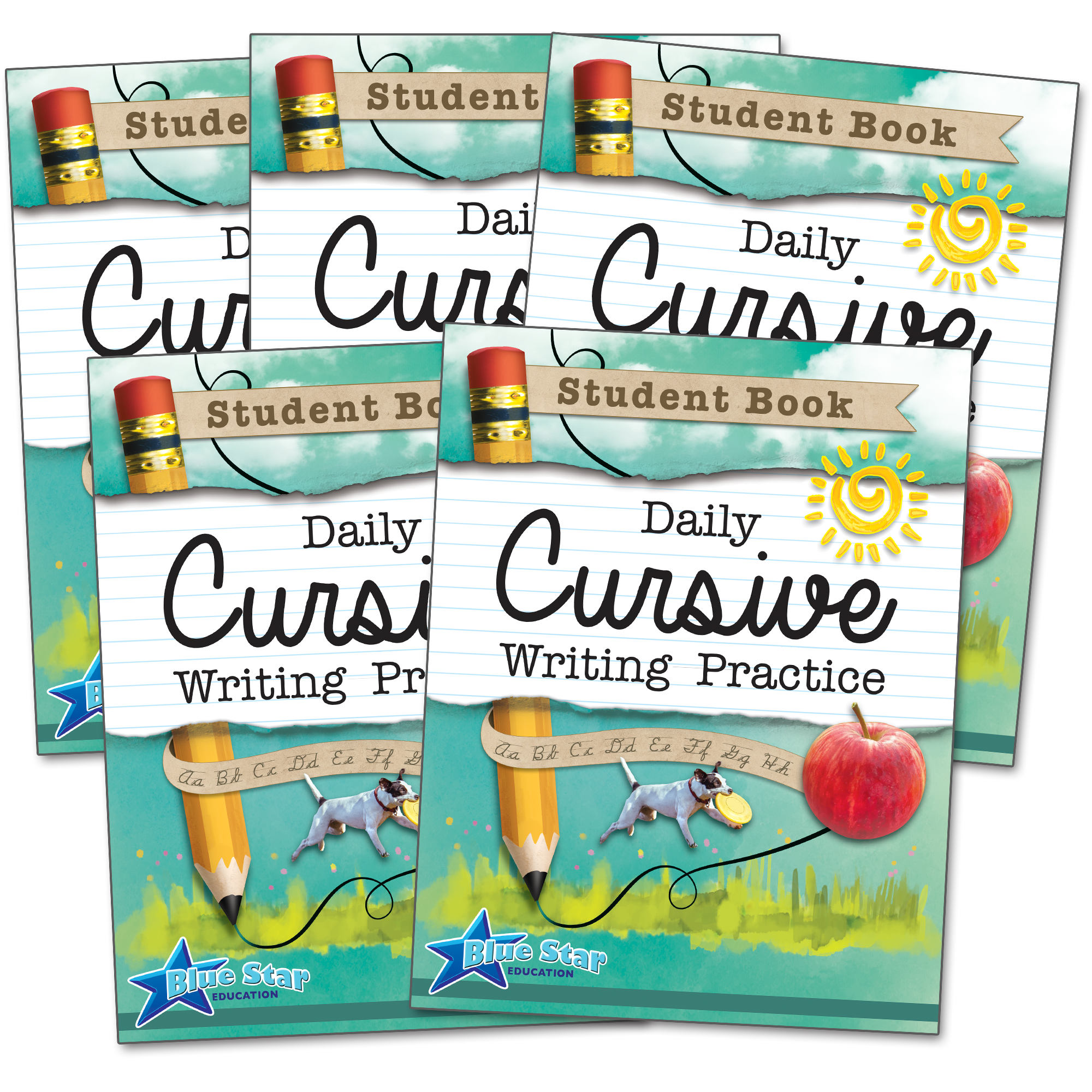 Daily Cursive Writing Practice Grades 2-5 Bundle: Student Book 5-Pack ...