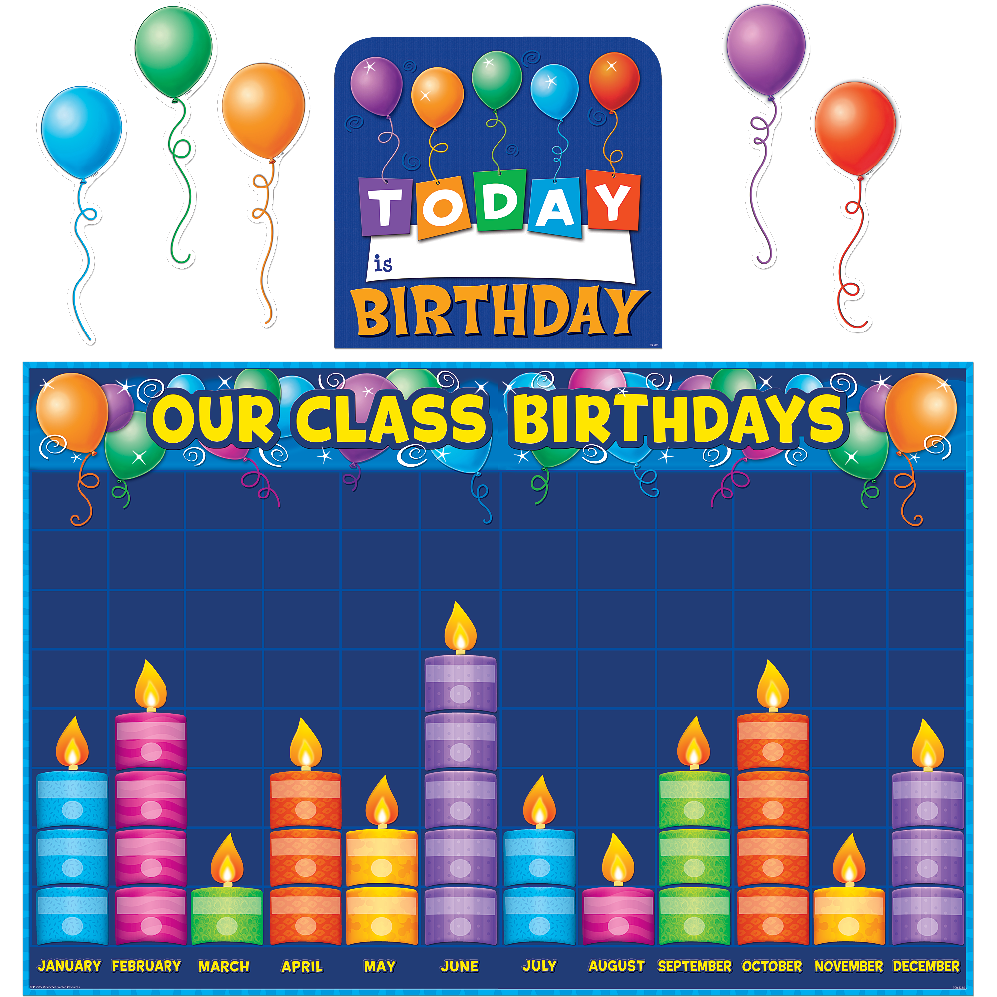  Birthday  Graph Bulletin Board Display  Set TCR5335 