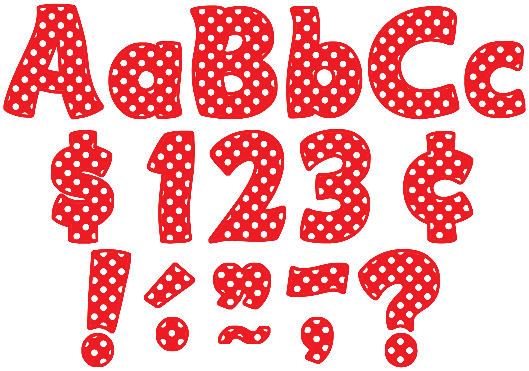 red-polka-dots-funtastic-4-letters-combo-pack-tcr5344-teacher
