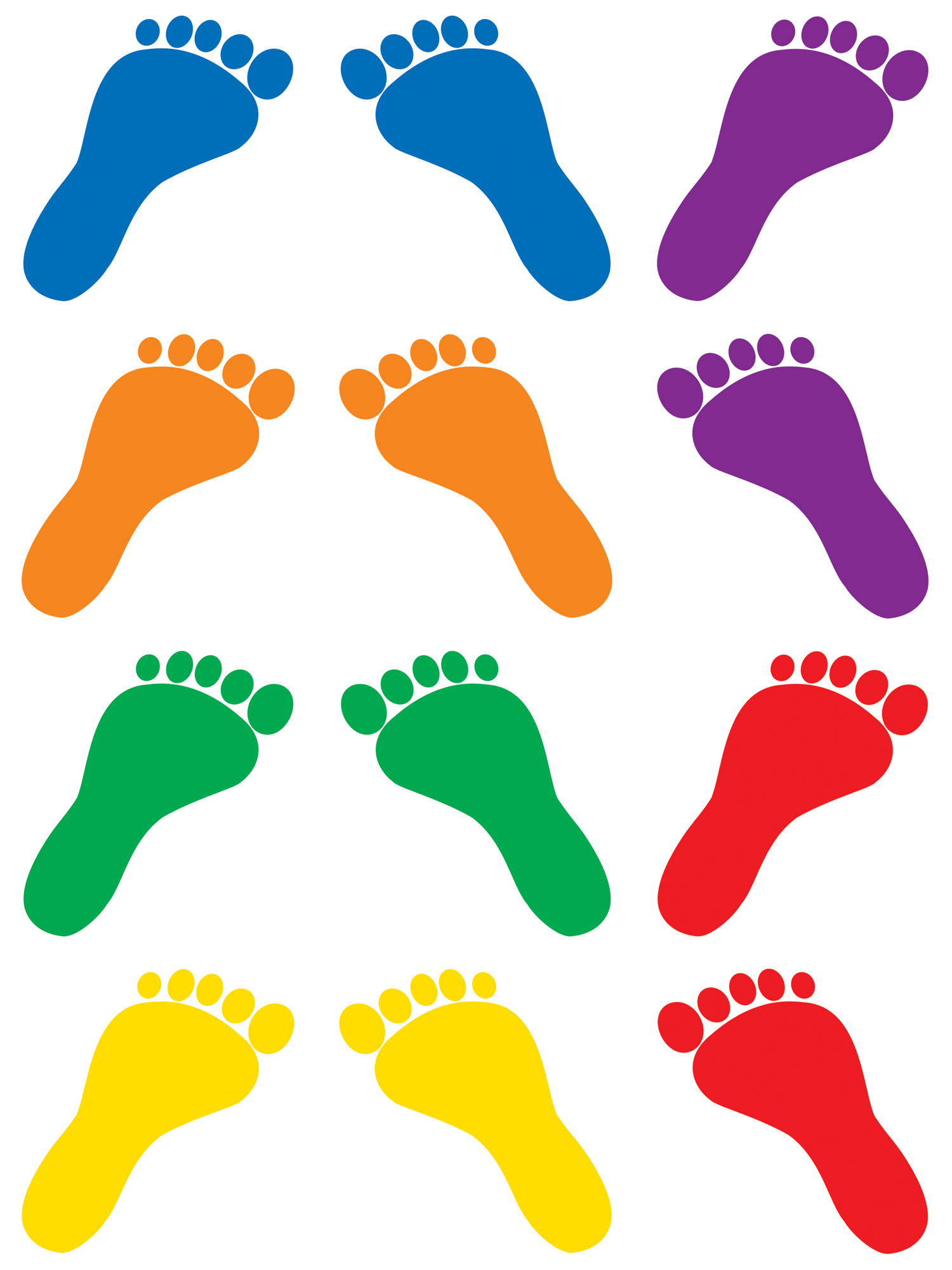 Footprints Mini Accents - TCR5367 | Teacher Created Resources