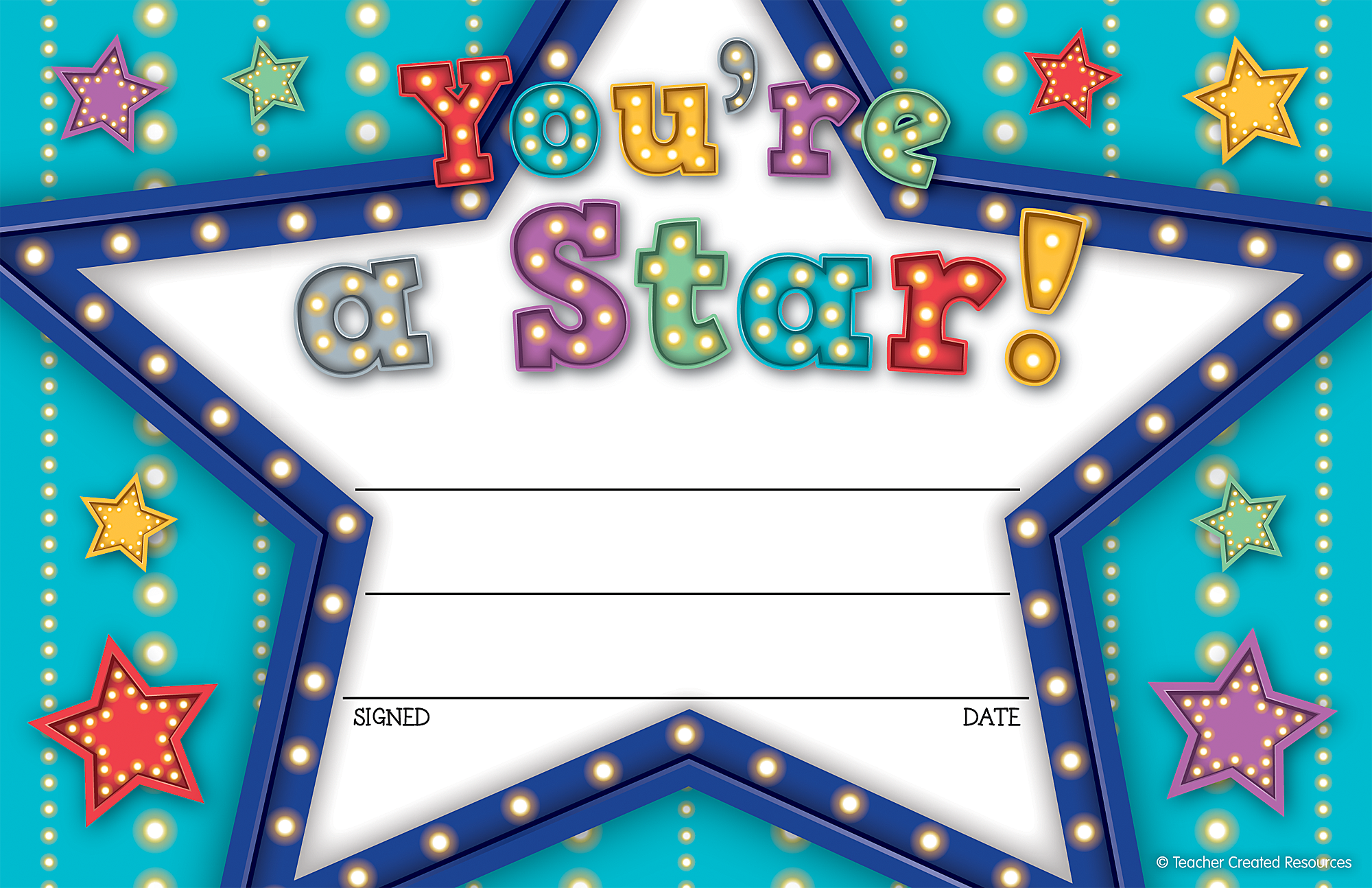 Marquee Youre A Star Awards Tcr5485 Teacher Created Resources