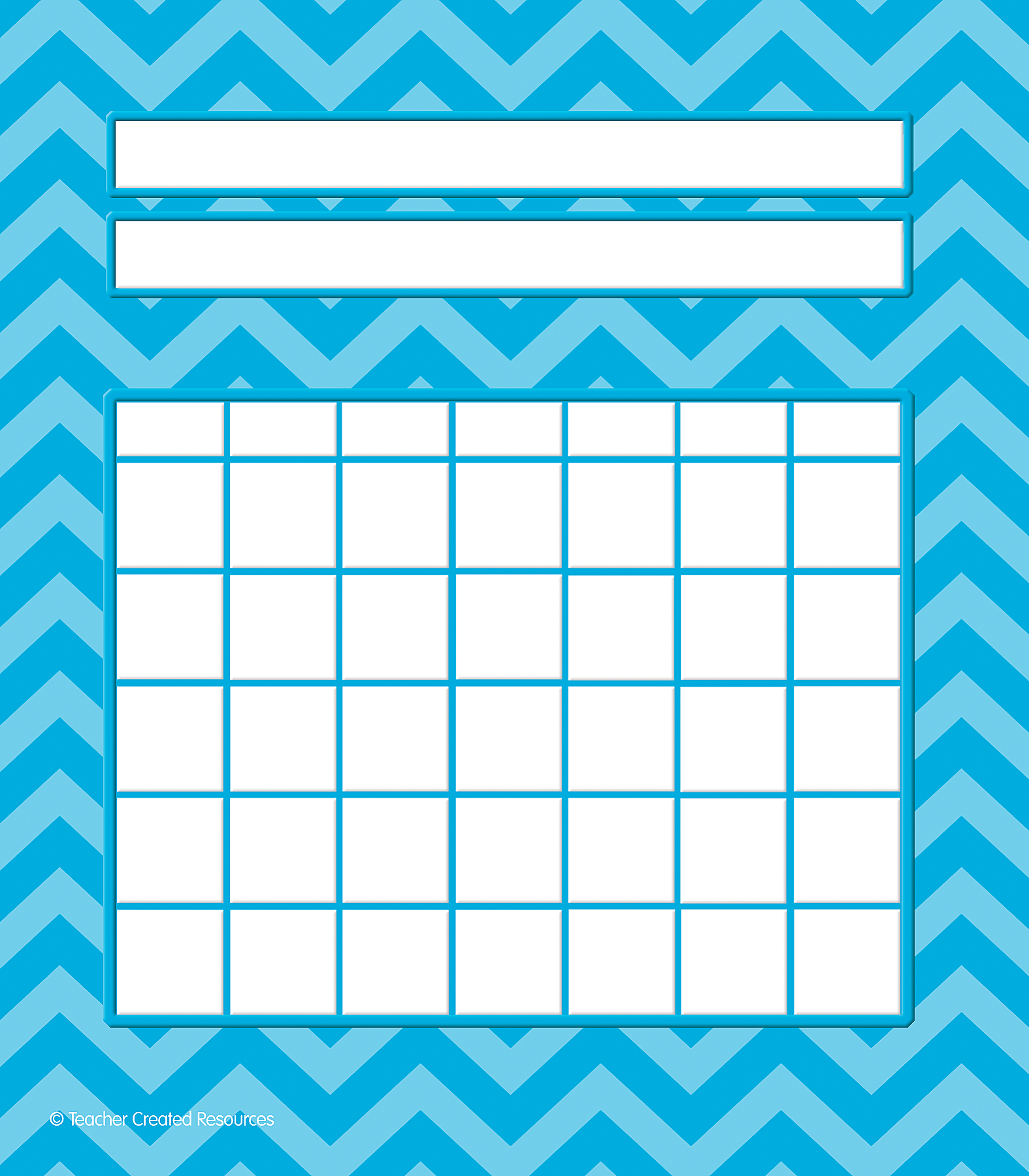 Aqua Chevron Incentive Charts Tcr5530 Teacher Created Resources