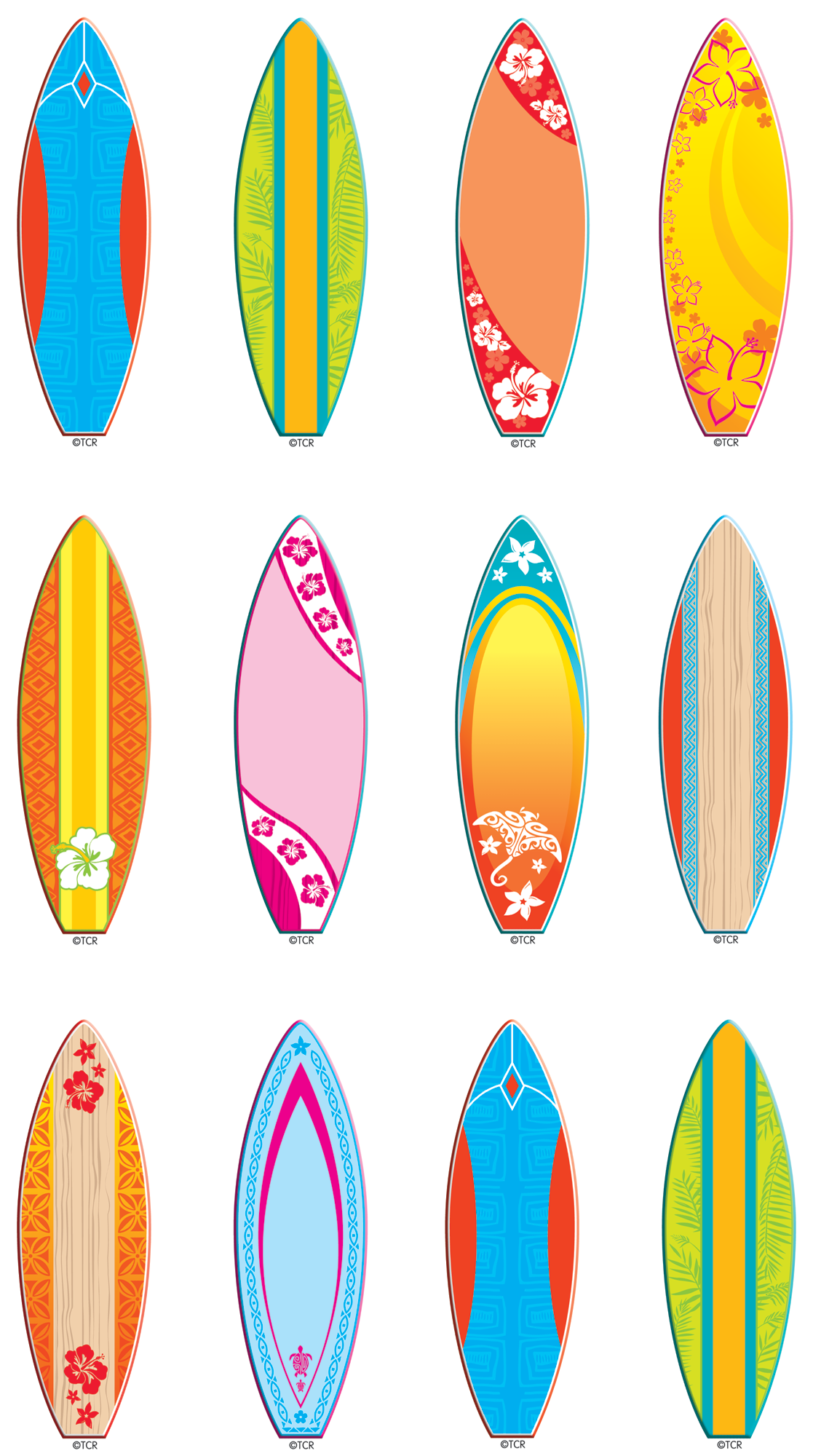 Surfboards Mini Accents - TCR5537 | Teacher Created Resources