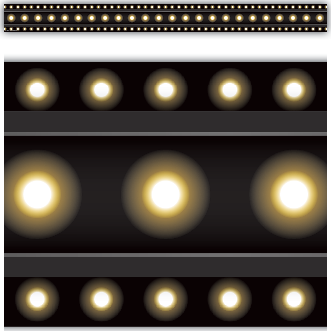 Black Marquee Straight Border Trim