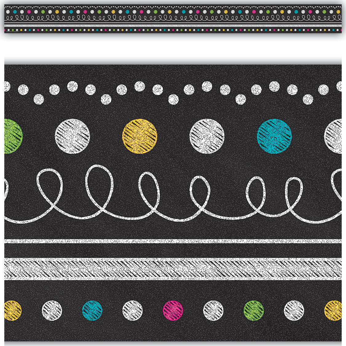 chalkboard brights straight border trim tcr5619