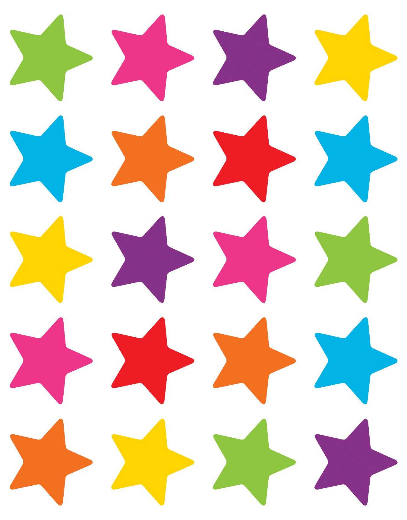 Bright Stars Stickers TCR5796 Teacher Created Resources