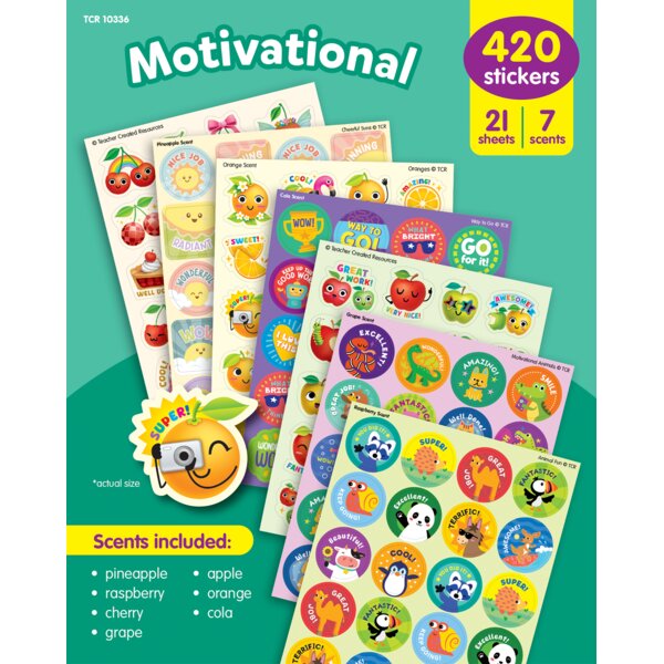 TCR10336 Motivational Smelly Stickers Variety Pack Image