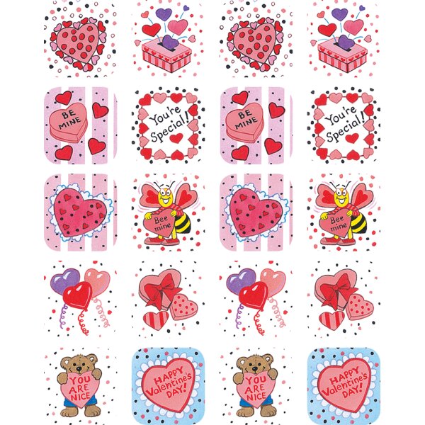 TCR1258 Valentine's Day Stickers Image