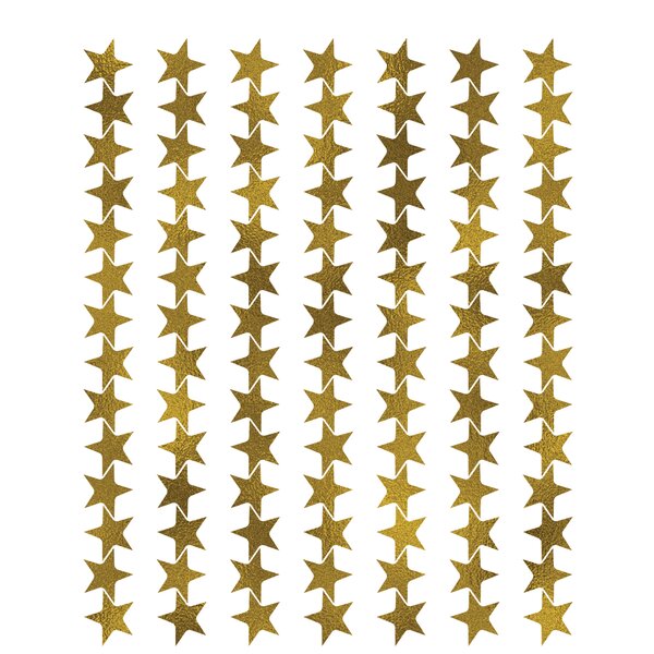 TCR1276 Gold Stars Foil Stickers Image