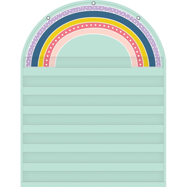 TCR20100 Oh Happy Day Rainbow 7 Pocket Chart Image