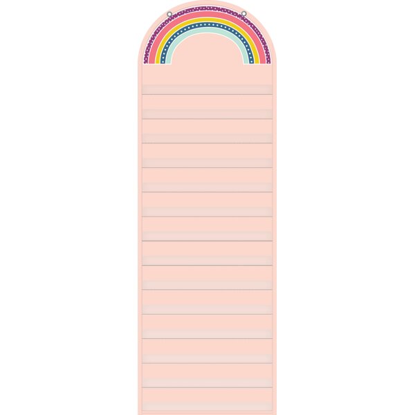 TCR20106 Oh Happy Day Rainbow 14 Pocket Chart Image