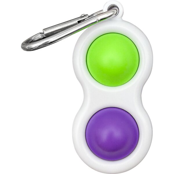 TCR20134 Fidget Popper Keychain - Purple/Green Image