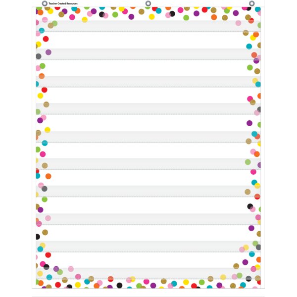 TCR20328 Confetti 10 Pocket Chart Image