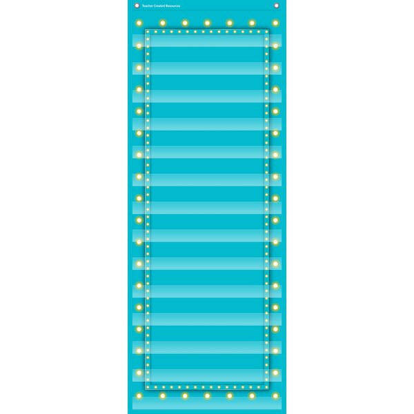 TCR20773 Light Blue Marquee 14 Pocket Chart Image