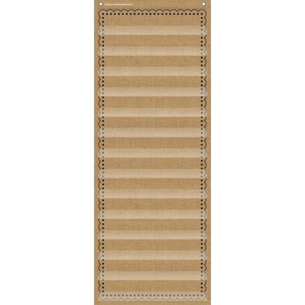 TCR20838 Burlap 14 Pocket Chart Image